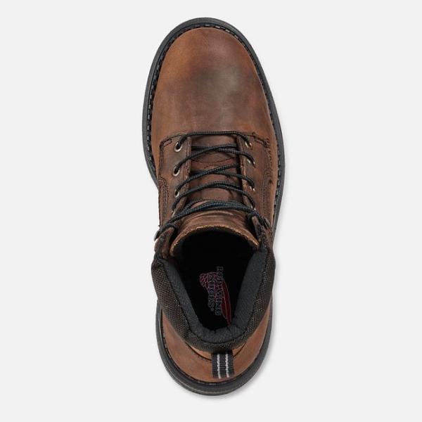 Brown Men's Red Wing Supersole® 8-inch Metguard Waterproof Shoes | IE21365GQ