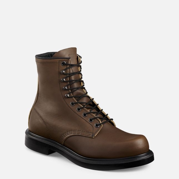 Brown Men\'s Red Wing Supersole® 8-inch Work Boots | IE51608MB