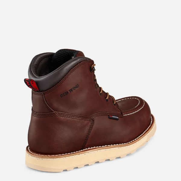 Brown Men's Red Wing Traction Tred 6-inch Waterproof Work Boots | IE14329ZG