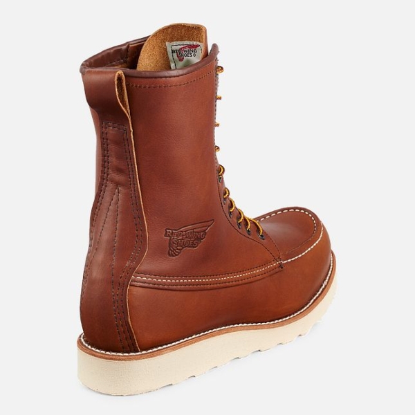 Brown Men's Red Wing Traction Tred 8-inch Work Boots | IE18257AO