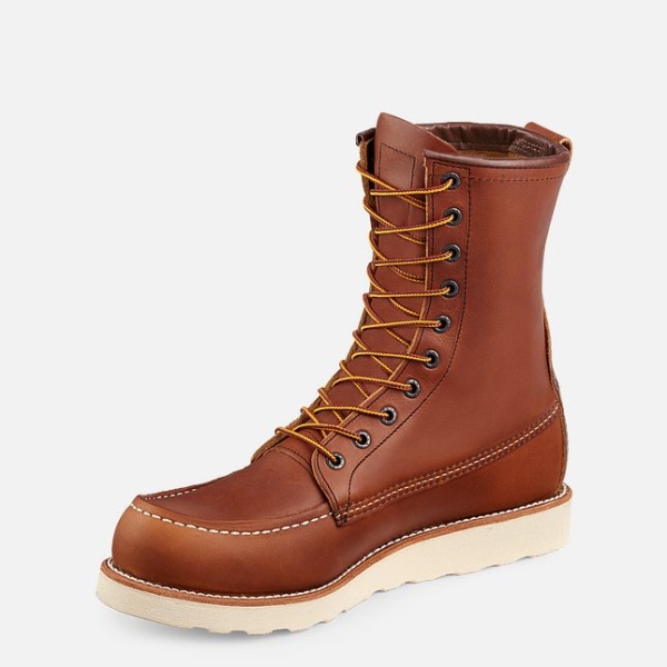 Brown Men's Red Wing Traction Tred 8-inch Work Boots | IE18257AO