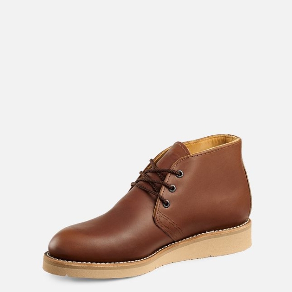 Brown Men's Red Wing Traction Tred Chukka Work Boots | IE39826OF