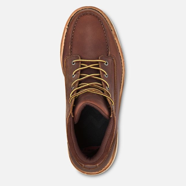 Brown Men's Red Wing Traction Tred Lite Waterproof Chukka Work Boots | IE09128CR