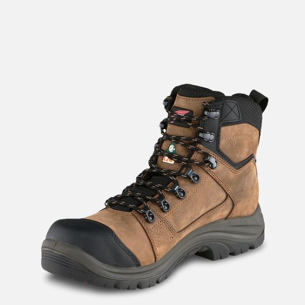 Brown Men's Red Wing Tradesman 6-inch CSA Waterproof Shoes | IE62347GO