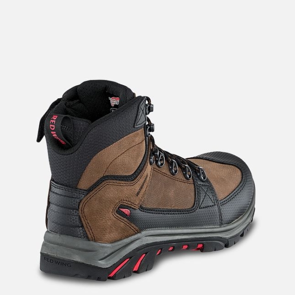 Brown Men's Red Wing Tradesman 6-inch Waterproof Work Boots | IE78695NU