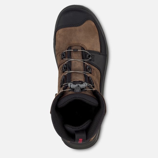 Brown Men's Red Wing Tradesman 8-inch BOA® CSA Waterproof Shoes | IE19235PI