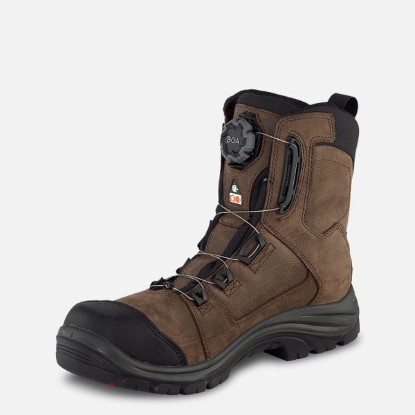 Brown Men's Red Wing Tradesman 8-inch BOA®, Waterproof CSA Work Shoes | IE28065HW