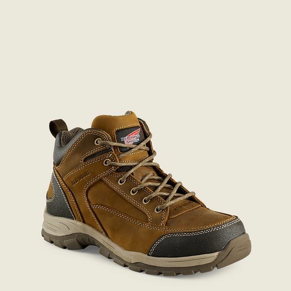 Brown Men\'s Red Wing TruHiker 5-inch Soft Toe Hiking Boots | IE74568AF