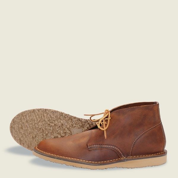 Brown Men\'s Red Wing Weekender Chukka Chukka Heritage Boots | IE93608FN