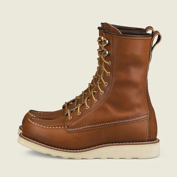 Brown Women's Red Wing 8-inch Moc Tall Boot Heritage Boots | IE60417RF