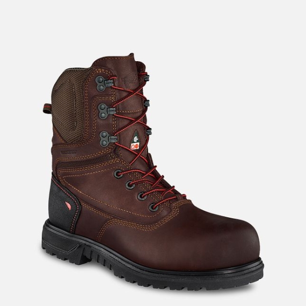 Brown Women\'s Red Wing Brnr XP 8-inch Waterproof CSA Work Boots | IE81306JT