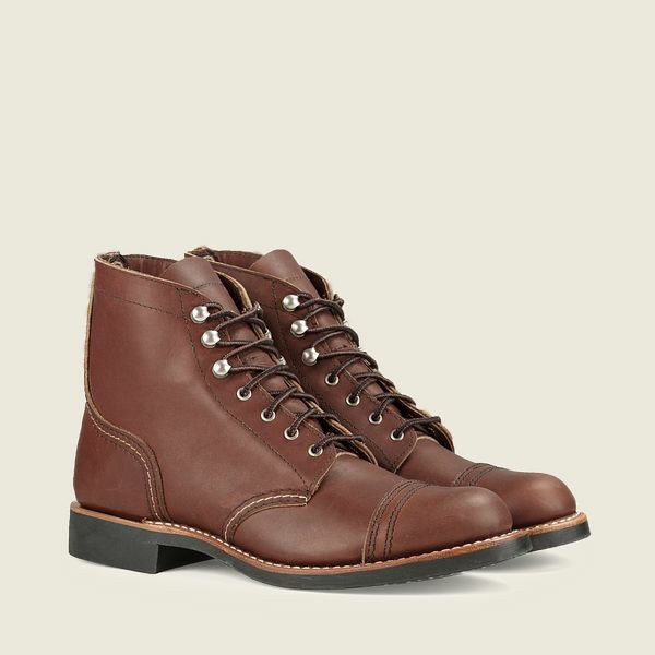 Brown Women's Red Wing Iron Ranger Short Boot Heritage Boots | IE72059WM