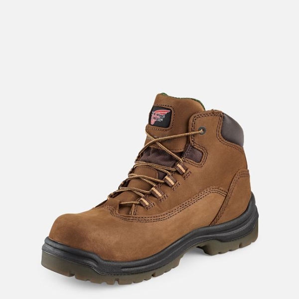 Brown Women's Red Wing King Toe® 5-inch Waterproof Waterproof Shoes | IE89035JZ