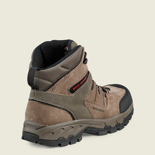 Grey Men's Red Wing TruHiker 6-inch Waterproof Safety Toe Hiking Boots | IE86543BT