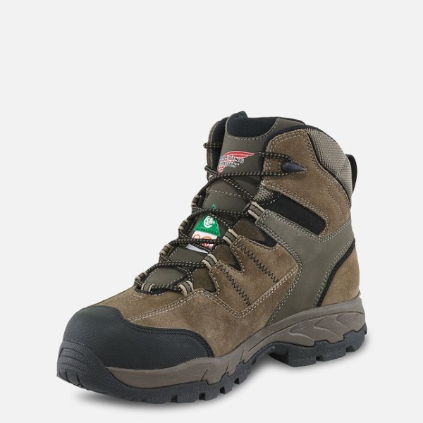 Grey Men's Red Wing Truhiker 6-inch Waterproof CSA Hiker Work Boots | IE31068VF