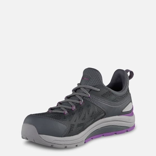 Grey / Purple Women's Red Wing Cooltech™ Athletics Safety Toe Work Shoes | IE35406JZ