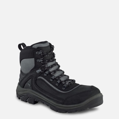 Black / Grey Women's Red Wing Tradeswoman 6-inch Waterproof Safety Shoes | IE75068ET