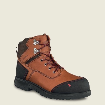 Black Men's Red Wing Brnr XP 6-inch Waterproof Safety Toe Boot Work Boots | IE43629GT