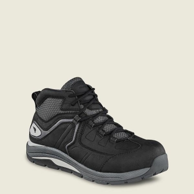 Black Men's Red Wing CoolTech Athletics Waterproof Safety Toe Boots | IE69578HU