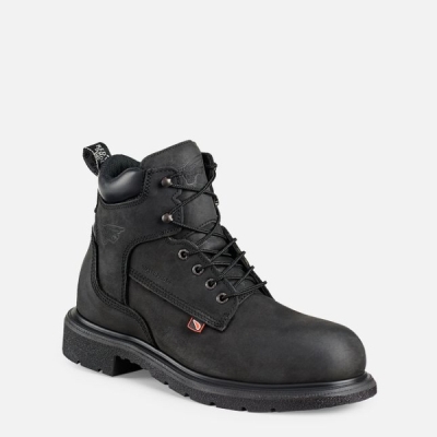 Black Men's Red Wing Dynaforce® 6-inch Waterproof Shoes | IE60487ET