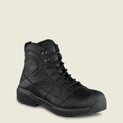 Black Men's Red Wing Exos Lite 6-inch Waterproof Safety Toe Boot Work Boots | IE48071WQ