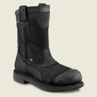 Black Men's Red Wing MaxBond 10-inch Waterproof Pull-On Boot Safety Toe Boots | IE21486KX