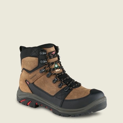 Black Men's Red Wing Tradesman 6-inch Waterproof CSA Safety Toe Boots | IE48529SP