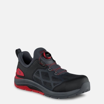 Black / Red Men's Red Wing Cooltech™ Athletics Athletic Safety Shoes | IE24509OV