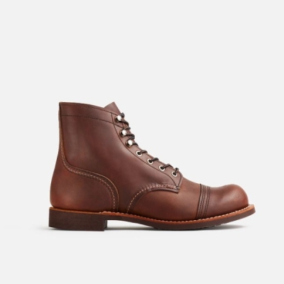 Brown Men's Red Wing 6-Inch Harness Leather Heritage Shoes | IE83654BQ