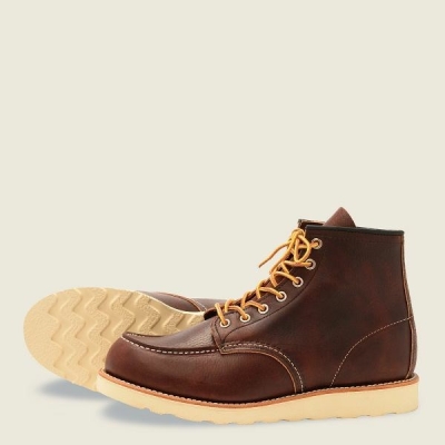 Brown Men's Red Wing Classic Moc 6-inch boot Heritage Boots | IE39802EC