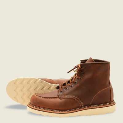 Brown Men's Red Wing Classic Moc 6-inch boot Heritage Boots | IE69145KH