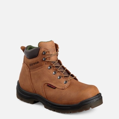 Brown Men's Red Wing King Toe® 6-inch Safety Shoes | IE61490SK