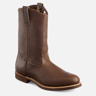 Brown Men's Red Wing Nailseat 11-inch Pull-On Work Boots | IE92870BN