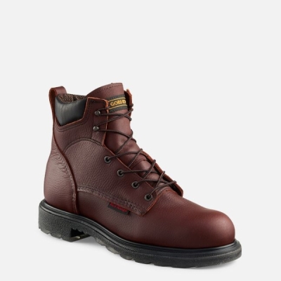 Brown Men's Red Wing Supersole® 2.0 6-inch Waterproof Work Boots | IE82403OB