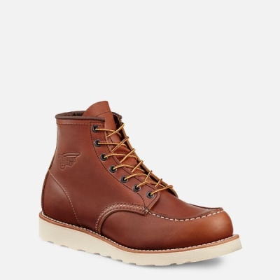 Brown Men's Red Wing Traction Tred 6-inch Work Boots | IE56923QZ