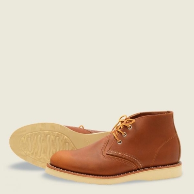 Brown Men's Red Wing Work Chukka Chukka Heritage Boots | IE68415BR