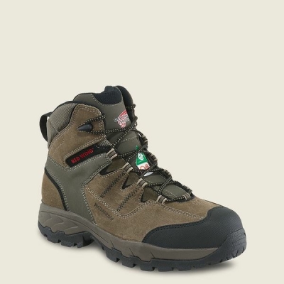 Grey Men's Red Wing TruHiker 6-inch Waterproof CSA Safety Toe Hiking Boots | IE13470EF