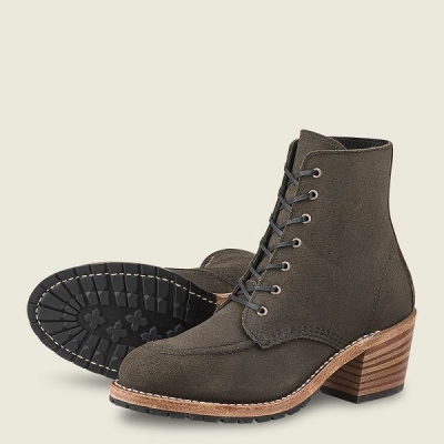 Grey Women's Red Wing Clara Heeled Boot Heritage Boots | IE65473PZ